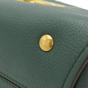 サルヴァトーレ・フェラガモ Salvatore Ferragamo ガンチーニ マーゴット グリーン レザー 2WAYバッグ ゴールド金具 緑 ハンドバッグ ショルダーバッグ