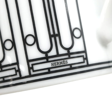 エルメス HERMES H DECO アッシュデコ マグカップ No1 P037031P ホワイト×ブラック 磁器 食器 新品 未使用 Hデコ 白 黒 ポーセリン