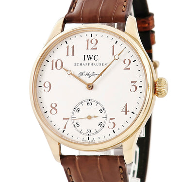 腕時計 IWC IWC ポルトギーゼ F.A.ジョーンズ IW544201 手巻き メンズ OH済 K18PG無垢 ホワイト 白 スモールセコンド 限定
