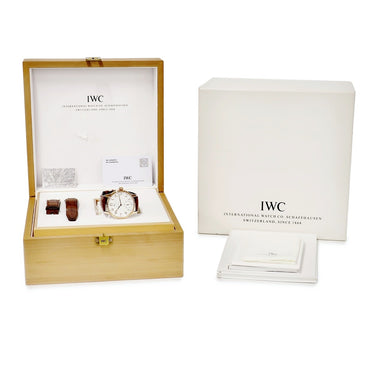 腕時計 IWC IWC ポルトギーゼ F.A.ジョーンズ IW544201 手巻き メンズ OH済 K18PG無垢 ホワイト 白 スモールセコンド 限定