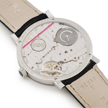 腕時計 ブルガリ BVLGARI ブルガリブルガリ ローマ フィニッシモ 102357 BB41SXTRO 手巻き メンズ ブラック 黒 アラビア バー 薄型