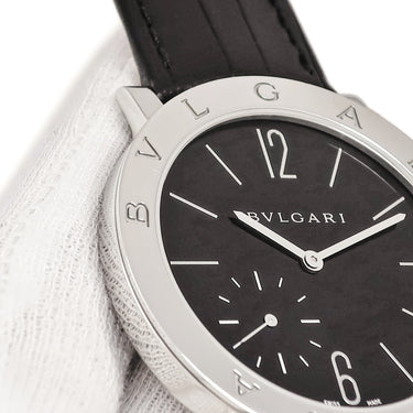 腕時計 ブルガリ BVLGARI ブルガリブルガリ ローマ フィニッシモ 102357 BB41SXTRO 手巻き メンズ ブラック 黒 アラビア バー 薄型