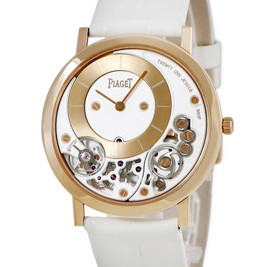 腕時計 ピアジェ PIAGET アルティプラノ G0A42110 手巻き メンズ OH済 K18PG無垢 スケルトン オフセンター 限定 ホワイト