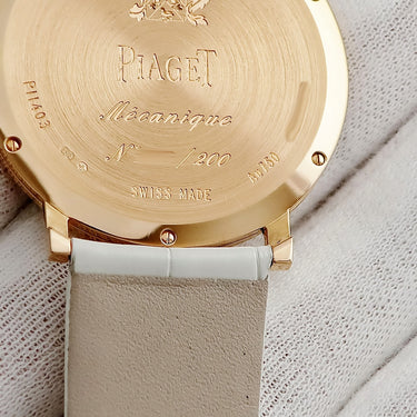 腕時計 ピアジェ PIAGET アルティプラノ G0A42110 手巻き メンズ OH済 K18PG無垢 スケルトン オフセンター 限定 ホワイト