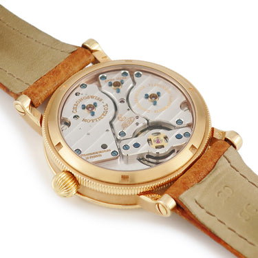 腕時計 クロノスイス CHRONOSWISS レギュレーター トゥールビヨン CH3121R 手巻き メンズ K18PG無垢 ラウンド シルバー 青針