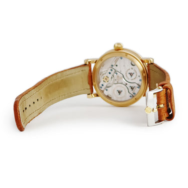 腕時計 クロノスイス CHRONOSWISS レギュレーター トゥールビヨン CH3121R 手巻き メンズ K18PG無垢 ラウンド シルバー 青針