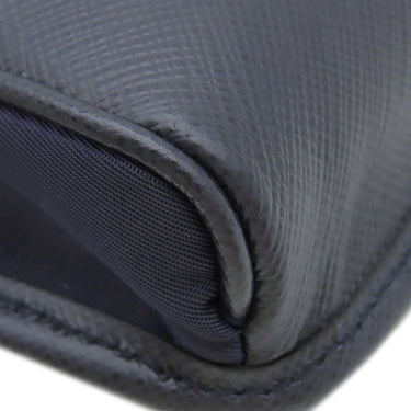 プラダ PRADA Re-Nylon レザー スマホケース 2ZH109 ブルー ナイロン テスート サフィアーノ ショルダーバッグ シルバー金具 紺 携帯 フォンケース