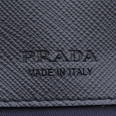 プラダ PRADA Re-Nylon レザー スマホケース 2ZH109 ブルー ナイロン テスート サフィアーノ ショルダーバッグ シルバー金具 紺 携帯 フォンケース