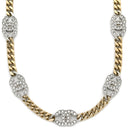 シャネル CHANEL ココマーク ゴールド×シルバー メタル ストラス チョーカー