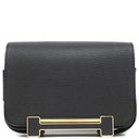 エルメス HERMES ゲタ ブラック シェブルミゾル ショルダーバッグ ゴールド金具 黒