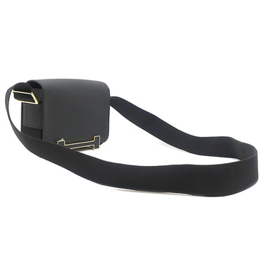 エルメス HERMES ゲタ ブラック シェブルミゾル ショルダーバッグ ゴールド金具 黒