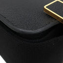 エルメス HERMES ゲタ ブラック シェブルミゾル ショルダーバッグ ゴールド金具 黒