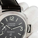 腕時計 パネライ PANERAI ルミノール マリーナ ロゴ アッチャイオ 44mm PAM01005 T番 手巻き メンズ T番 ブラック スモールセコンド