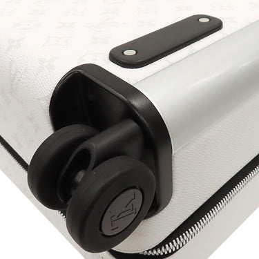 ルイヴィトン LOUIS VUITTON スーツケース ホライゾン 55 M10149 ホワイト モノグラムキャンバス タイガ キャリーバッグ シルバー金具 白 4輪 TSAロック