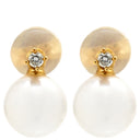 TASAKI TASAKI E3620 パールホワイト×イエローゴールド K18YG ダイヤモンド パール ピアス パール 田崎真珠 ダイヤ 1P YG Au750