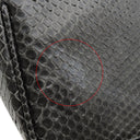 エーディーエムジェイ A.D.M.J フラワービジュー パイソン バッグ ブラック パイソン ビジュー ハンドバッグ ゴールド金具 黒