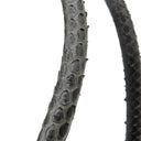 エーディーエムジェイ A.D.M.J フラワービジュー パイソン バッグ ブラック パイソン ビジュー ハンドバッグ ゴールド金具 黒