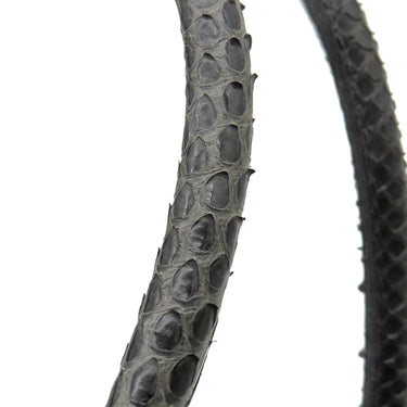 エーディーエムジェイ A.D.M.J フラワービジュー パイソン バッグ ブラック パイソン ビジュー ハンドバッグ ゴールド金具 黒