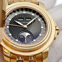 腕時計 ブランパン BLANCPAIN レマン フルハンター トリプルカレンダー 4563-3630A-53 自動巻き メンズ OH済 K18RG ムーンフェイズ 限定