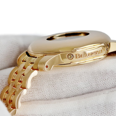 腕時計 ブランパン BLANCPAIN レマン フルハンター トリプルカレンダー 4563-3630A-53 自動巻き メンズ OH済 K18RG ムーンフェイズ 限定