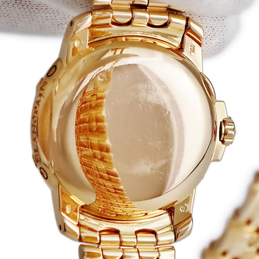 腕時計 ブランパン BLANCPAIN レマン フルハンター トリプルカレンダー 4563-3630A-53 自動巻き メンズ OH済 K18RG ムーンフェイズ 限定