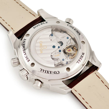 腕時計 オメガ OMEGA デ ヴィル コーアクシャル ラトラパンテ 4847.30.31 自動巻き メンズ クロノグラフ デイト 青針