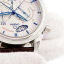 腕時計 オメガ OMEGA デ ヴィル コーアクシャル ラトラパンテ 4847.30.31 自動巻き メンズ クロノグラフ デイト 青針