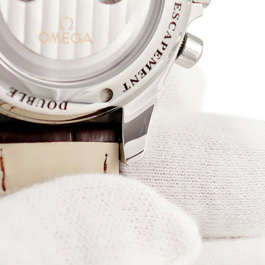 腕時計 オメガ OMEGA デ ヴィル コーアクシャル ラトラパンテ 4847.30.31 自動巻き メンズ クロノグラフ デイト 青針