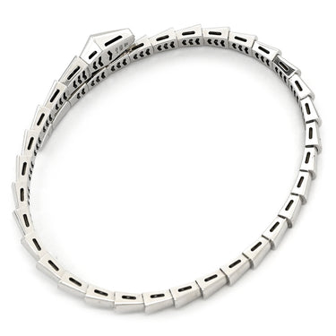 ブルガリ BVLGARI セルペンティ ヴァイパー ホワイトゴールド K18WG ＃17 ブレスレット BVLGARI 750WG バングル