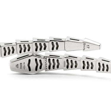 ブルガリ BVLGARI セルペンティ ヴァイパー ホワイトゴールド K18WG ＃17 ブレスレット BVLGARI 750WG バングル