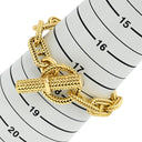 エルメス HERMES シェーヌダンクル トレセ TGM イエローゴールド K18YG ブレスレット 11コマ 18K 750 YG