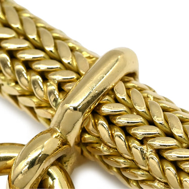 エルメス HERMES シェーヌダンクル トレセ TGM イエローゴールド K18YG ブレスレット 11コマ 18K 750 YG