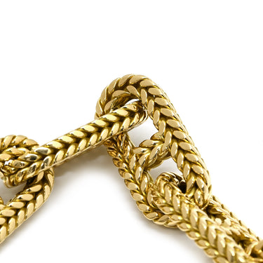 エルメス HERMES シェーヌダンクル トレセ TGM イエローゴールド K18YG ブレスレット 11コマ 18K 750 YG