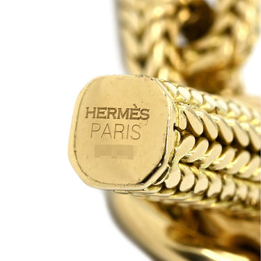 エルメス HERMES シェーヌダンクル トレセ TGM イエローゴールド K18YG ブレスレット 11コマ 18K 750 YG
