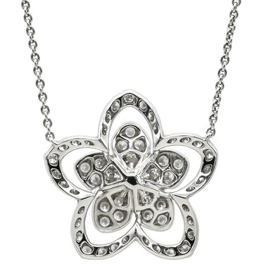 グラフ GRAFF ワイルドフラワー ダイヤモンド ペンダント ホワイトゴールド K18WG ダイヤモンド ネックレス GRAFF Au750 18K 18金 花形 パヴェ メレ