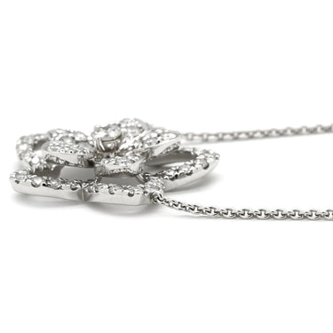 グラフ GRAFF ワイルドフラワー ダイヤモンド ペンダント ホワイトゴールド K18WG ダイヤモンド ネックレス GRAFF Au750 18K 18金 花形 パヴェ メレ