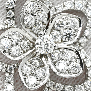 グラフ GRAFF ワイルドフラワー ダイヤモンド ペンダント ホワイトゴールド K18WG ダイヤモンド ネックレス GRAFF Au750 18K 18金 花形 パヴェ メレ