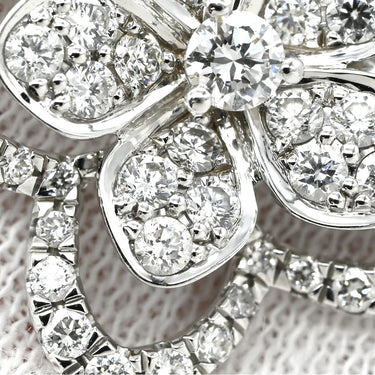 グラフ GRAFF ワイルドフラワー ダイヤモンド ペンダント ホワイトゴールド K18WG ダイヤモンド ネックレス GRAFF Au750 18K 18金 花形 パヴェ メレ