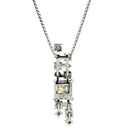 TASAKI TASAKI ダイヤ ペンダント プラチナシルバー Pt900 ダイヤモンド Pt850(チェーン) ネックレス プラチナム プリンセスカット スクエア ドロップ ムービング