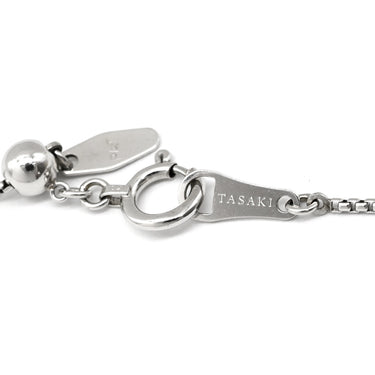 TASAKI TASAKI ダイヤ ペンダント プラチナシルバー Pt900 ダイヤモンド Pt850(チェーン) ネックレス プラチナム プリンセスカット スクエア ドロップ ムービング