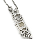 TASAKI TASAKI ダイヤ ペンダント プラチナシルバー Pt900 ダイヤモンド Pt850(チェーン) ネックレス プラチナム プリンセスカット スクエア ドロップ ムービング