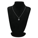 ミキモト MIKIMOTO サファイア ダイヤ ネックレス プラチナシルバー Pt900 サファイア ダイヤモンド ネックレス 青 ブルーサファイア プラチナム ブリリアントカット ハートモチーフ