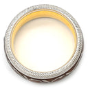 ミキモト MIKIMOTO ウェレンドルフ エマイユ ダイヤリング ブラウン×ホワイトゴールド×イエローゴールド K18WG K18PG エマイユ ダイヤモンド #53.5 リング 指輪 Wellendorff エナメル 七宝 エングレービング 回転 13号