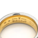 ミキモト MIKIMOTO ウェレンドルフ エマイユ ダイヤリング ブラウン×ホワイトゴールド×イエローゴールド K18WG K18PG エマイユ ダイヤモンド #53.5 リング 指輪 Wellendorff エナメル 七宝 エングレービング 回転 13号