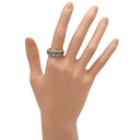 ミキモト MIKIMOTO ウェレンドルフ エマイユ ダイヤリング ブラウン×ホワイトゴールド×イエローゴールド K18WG K18PG エマイユ ダイヤモンド #53.5 リング 指輪 Wellendorff エナメル 七宝 エングレービング 回転 13号