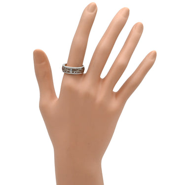 ミキモト MIKIMOTO ウェレンドルフ エマイユ ダイヤリング ブラウン×ホワイトゴールド×イエローゴールド K18WG K18PG エマイユ ダイヤモンド #53.5 リング 指輪 Wellendorff エナメル 七宝 エングレービング 回転 13号