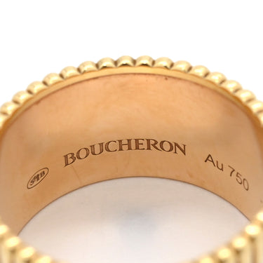 ブシュロン BOUCHERON キャトル クラシック ラージ JRG00257 4カラー K18YG K18PG K18WG ブラウンPVD #T58 リング 指輪 Au750 グログラン クルドパリ ダブルゴドロン 18号