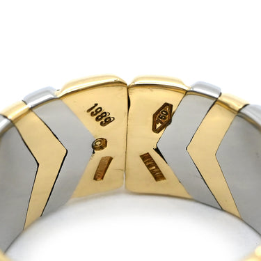 ブルガリ BVLGARI アルベアーレ リング イエローゴールド×ステンレスシルバー K18YG ステンレス リング 指輪 18K 750 18金 K18YG×SS コンビ 10.5号