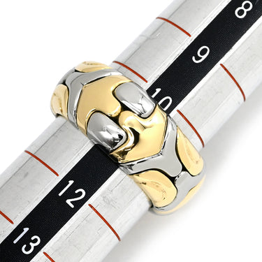 ブルガリ BVLGARI アルベアーレ リング イエローゴールド×ステンレスシルバー K18YG ステンレス リング 指輪 18K 750 18金 K18YG×SS コンビ 10.5号