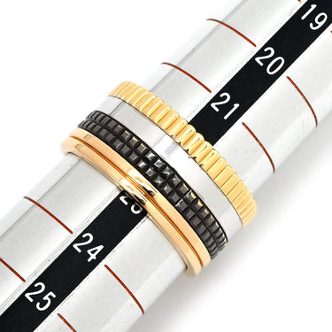 ブシュロン BOUCHERON キャトル クラシック ラージ 4カラー K18YG K18PG K18WG ブラウンPVD ＃T63(JP23) リング 指輪 750 18K 23号